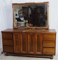 Martinsville Long Dresser Chest Mid Century Modern