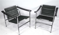 LE CORBUSIER EARLY LC1 LEATHER ARMCHAIRS