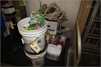 Lot of misc cleaning and painting supplies