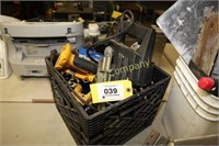 Lot of belt sander, dewalt drills (batteries