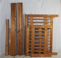 Vintage Mission Style Stacking Wood Bed