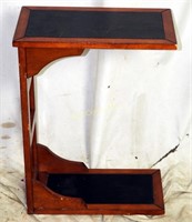 Vintage Mid Century Wood Speaker Platform