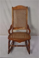 Antique 19th Century Cane  Granny Rocking Chair