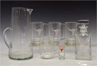 (7) UNIVERSITY OF TEXAS GOLF TEAM GLASS DRINKWARE