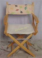 Hardwood And Oak Leaf Canvas Director's Chair