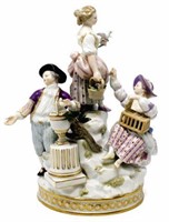 MEISSEN PORCELAIN PASTORAL FIGURAL GROUP MODEL F94