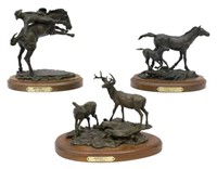 (3) CINDY BURLESON (TX) WESTERN & WILDLIFE BRONZES