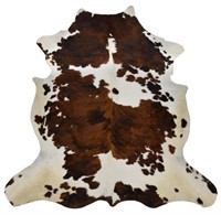 COWHIDE, BROWN & WHITE