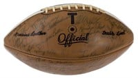 TEXAS LONGHORN AUTOGRAPHED BALL, ROYAL, AKERS