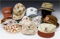 TEXAS LONGHORNS CAPS SIGNED, ROYAL, BROWN, SPEITH