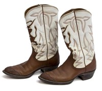 WOMEN'S UNIVERSITY OF TEXAS LEATHER COWBOY BOOTS