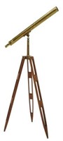 BRASS 3" REFRACTING TELESCOPE & TRIPOD