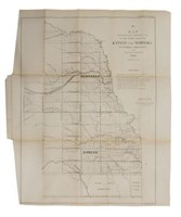 U.S. MAP OF KANSAS AND NEBRASKA TERRITORIES, 1860