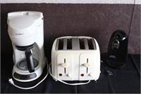 Coffee Pot, Toaster, & Can Opener