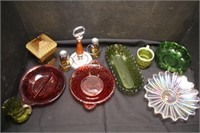 Colorful Glass Lot - Iridescent, Carnival, More