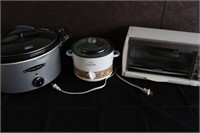Crock Pots & Toaster Oven