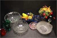 Assorted Decorative Glassware Bowls - Swan & More