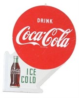 Tin Coca Cola Ice Cold Flange Sign