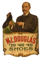 Tin Flange W.L. Douglas Shoe Sign