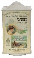 West Hair Net Display Cabinet