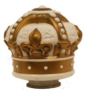 Gold Crown Gas Globe with Metal Ring