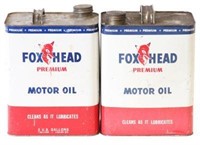 (2) Foxhead 2 Gal Premium Oil Cans