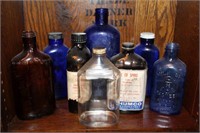 Vintage Glass Medicine Bottles (lot of 8)