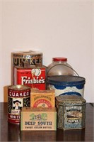 Selection of Vintage Tin Cans