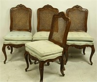 SET OF FOUR KARGES FRENCH STYLE SIDE CHAIRS