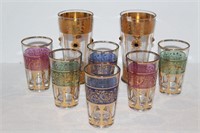 Bohemian Decorated Glasses (lot of 2)