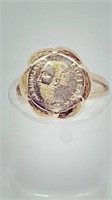 14K Gold Maximiliano Emperador Ring