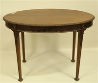 19th CENTURY ADAM'S STYLE OVAL MAHOGANY TABLE