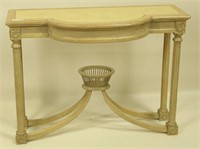 NEOCLASSICAL STYLE PICKLED CONSOLE TABLE