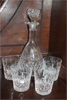 Decanter Set with 4 Glasses