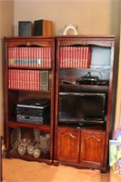 Book Shelves with Mahogany Finish