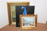 Paintings on Canvas- Lot of 3