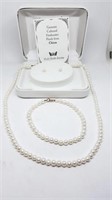 Genuine Cultured Freshwater Pearl Necklace,