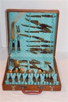 Siam Brass Tone Flatware in Chest