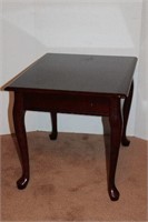 Side Table with Mahogany Finish with