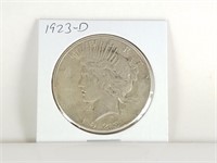 1923-S PEACE SILVER DOLLAR COIN