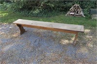 7' maple bench