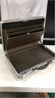 Clean vintage slim briefcase