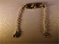 Sterling silver modern link bracelet