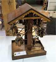 Handmade wooden Ferris wheel toy