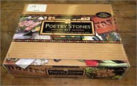 Poetry stones kit, as new in box