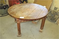 50" Maple round wooden work table