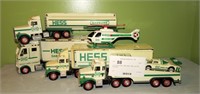 Lot, 4 Hess trucks, 1990, 2003, 1988, and 1995