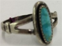 Sterling Silver Ring With Turquoise Stone