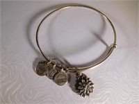 Alex and Ann Water Lily Charm bracelet