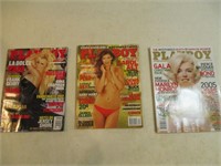 Trois revues Playboy